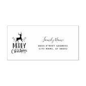 Christmas Return Address Self-inking Stamp Zelfinktende Stempel (Design)