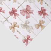 Christmas Ribbon Grid Pattern Tissuepapier (Detail)