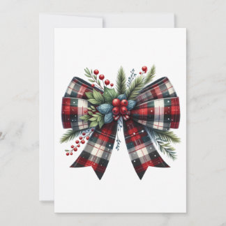 Christmas Ribbon Kaart 01