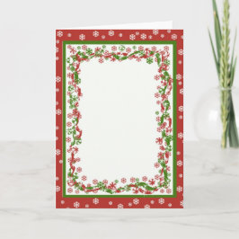 Christmas Ribbon-Sjabloon Feestdagen Kaart
