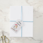Christmas Robin Cadeaulabel (Met Touw)