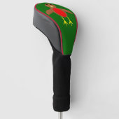 Christmas Robin Golf Driver Hoesje Golfheadcover (Schuin)