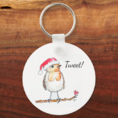 Christmas Robin Sleutelhanger (Achterkant)