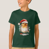 Christmas Robin T-shirt (Voorkant)