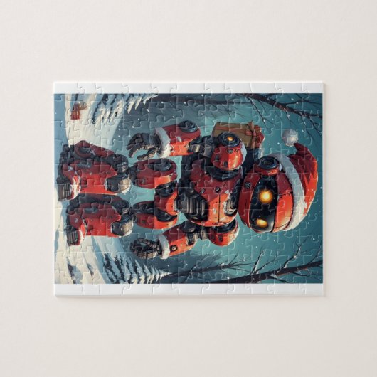 Christmas Robot  Legpuzzel (Horizontaal)