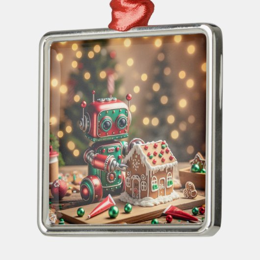 Christmas Robot Ornament (Links)
