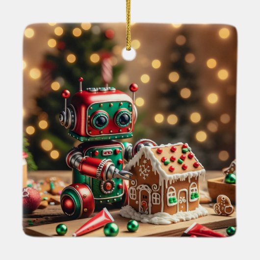 Christmas Robot Ornament (Achterkant)