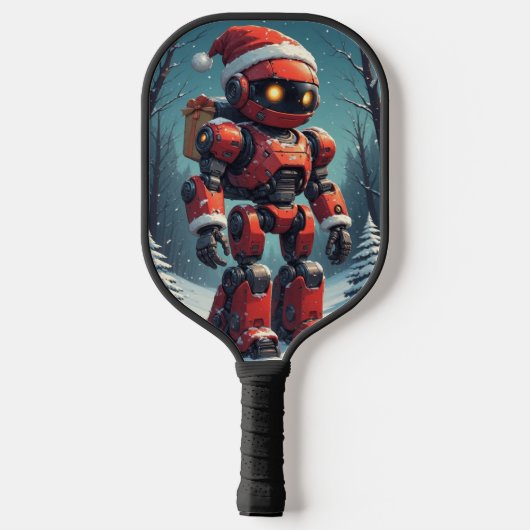 Christmas Robot  Pickleball Paddle (Achterkant)