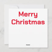 Christmas Robot Wenskaart Feestdagenkaart (Achterkant)