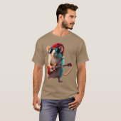 Christmas Rocker Mouse Christmas Series boy T-shirt (Voorkant volledig)