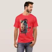 Christmas Rocker Mouse Christmas Series boy T-shirt (Voorkant volledig)
