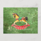 Christmas Rocking Horse Briefkaart (Voorkant)