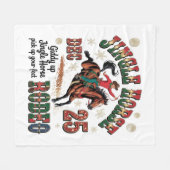Christmas Rodeo Jingle Horse Fleece Deken (Voorkant (Horizontaal))