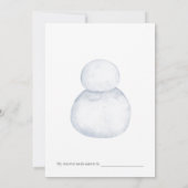 Christmas Roll Een Sneeuwman Game Kaart (Achterkant)