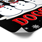 Christmas Rollin'with My Doggies Funny Gift Lover  Poster (Hoek)