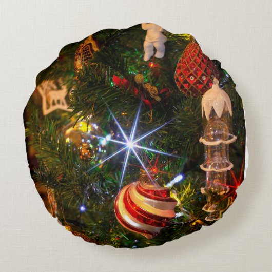 Christmas  rond kussen (Achterkant)