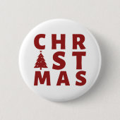 CHRISTMAS RONDE BUTTON 5,7 CM (Voorkant)