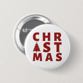 CHRISTMAS RONDE BUTTON 5,7 CM (Voorkant /achterkant)