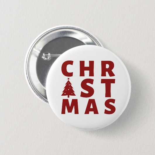 CHRISTMAS RONDE BUTTON 5,7 CM (Voorkant /achterkant)