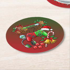 Christmas Ronde Kartonnen Onderzetter