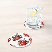 Christmas Ronde Kartonnen Onderzetter (Insitu)