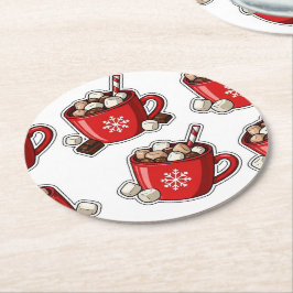 Christmas Ronde Kartonnen Onderzetter