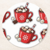 Christmas Ronde Kartonnen Onderzetter (Voorkant)