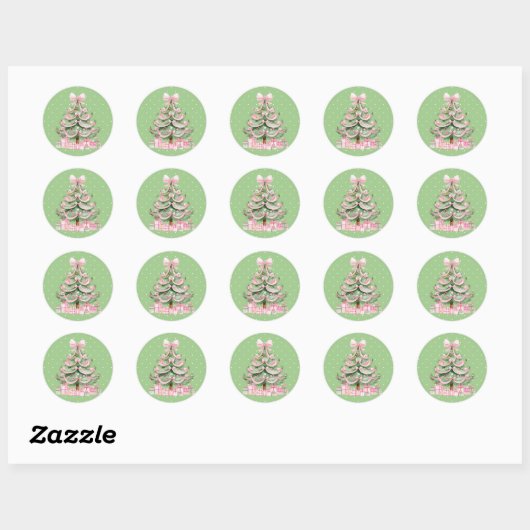 Christmas  ronde sticker (Vel)