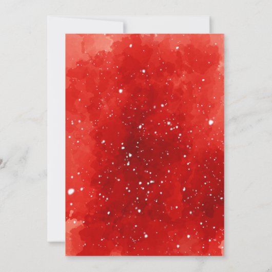 Christmas Rooster Waterverf Kaart (Achterkant)