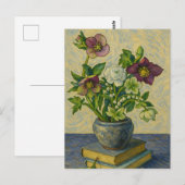 Christmas Rose Postcard Briefkaart (Voorkant / Achterkant)