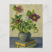 Christmas Rose Postcard Briefkaart (Voorkant)