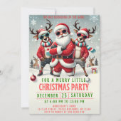 Christmas Rounding up the Gang Invitation Kaart (Voorkant)