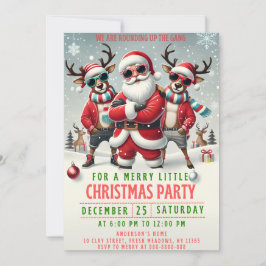 Christmas Rounding up the Gang Invitation Kaart