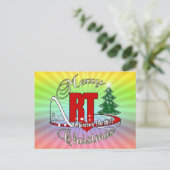 CHRISTMAS RT Ademhalingstherapie Feestdagenkaart (Staand voorkant)