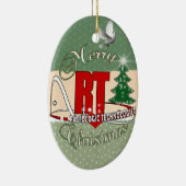 CHRISTMAS RT RADIOLOGISCHE TECHNOLOGISCH KERAMISCH ORNAMENT (Rechts)