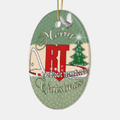 CHRISTMAS RT RADIOLOGISCHE TECHNOLOGISCH KERAMISCH ORNAMENT (Links)