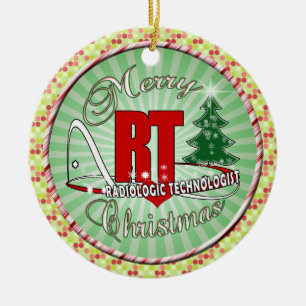 CHRISTMAS RT RADIOLOGISCHE TECHNOLOGISCH KERAMISCH ORNAMENT
