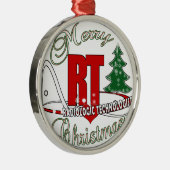 CHRISTMAS RT RADIOLOGISCHE TECHNOLOGISCH METALEN ORNAMENT (Rechts)