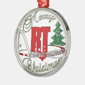 CHRISTMAS RT RADIOLOGISCHE TECHNOLOGISCH METALEN ORNAMENT (Links)