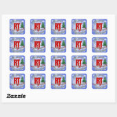 CHRISTMAS RT RADIOLOGISCHE TECHNOLOGISCH VIERKANTE STICKER (Vel)