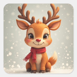 Christmas Rudolph stickers