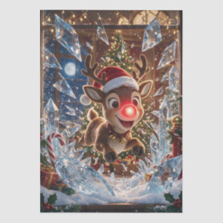 Christmas Rudolph the Red‑Nosed Reindeer Tissuepapier