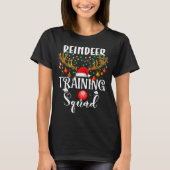 Christmas Running Reindeer Runner Training Squad T T-shirt (Voorkant)