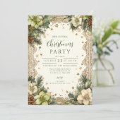 Christmas Rustic Woodland Charm Kaart (Staand voorkant)