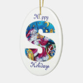 CHRISTMAS S BRIEF / INSPIRED SANTA MONOGRAM KERAMISCH ORNAMENT (Links)