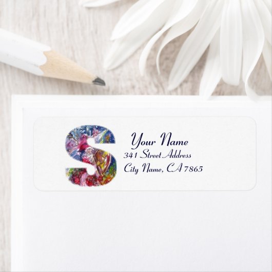 CHRISTMAS S BRIEF / SANTA DIE HARP SPEELT ETIKET (Insitu)