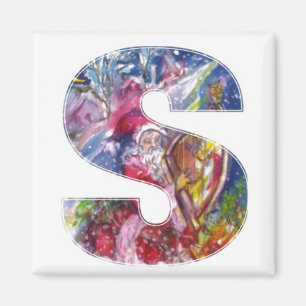 CHRISTMAS S BRIEF / SANTA DIE HARP SPEELT MAGNEET