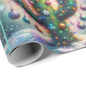 Christmas Saguaro Cactus Whimsical Decoupage Cadeaupapier (Rol Hoek)