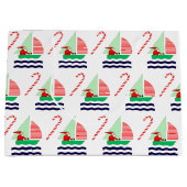 Christmas Sailing Nautical Groot Cadeauzakje (Voorkant)