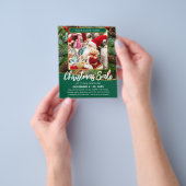 Christmas Sale Shopping Festive Green Business Flyer (Hand)
